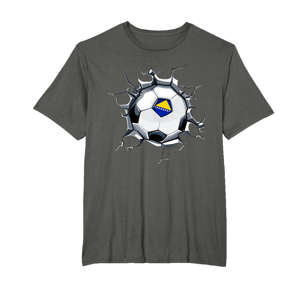 Bosnia Herzegovina Soccer Fans Jersey T-Shirt - Unique Graphic Men Women - T-Shirt, Sweatshirt, Hoodie