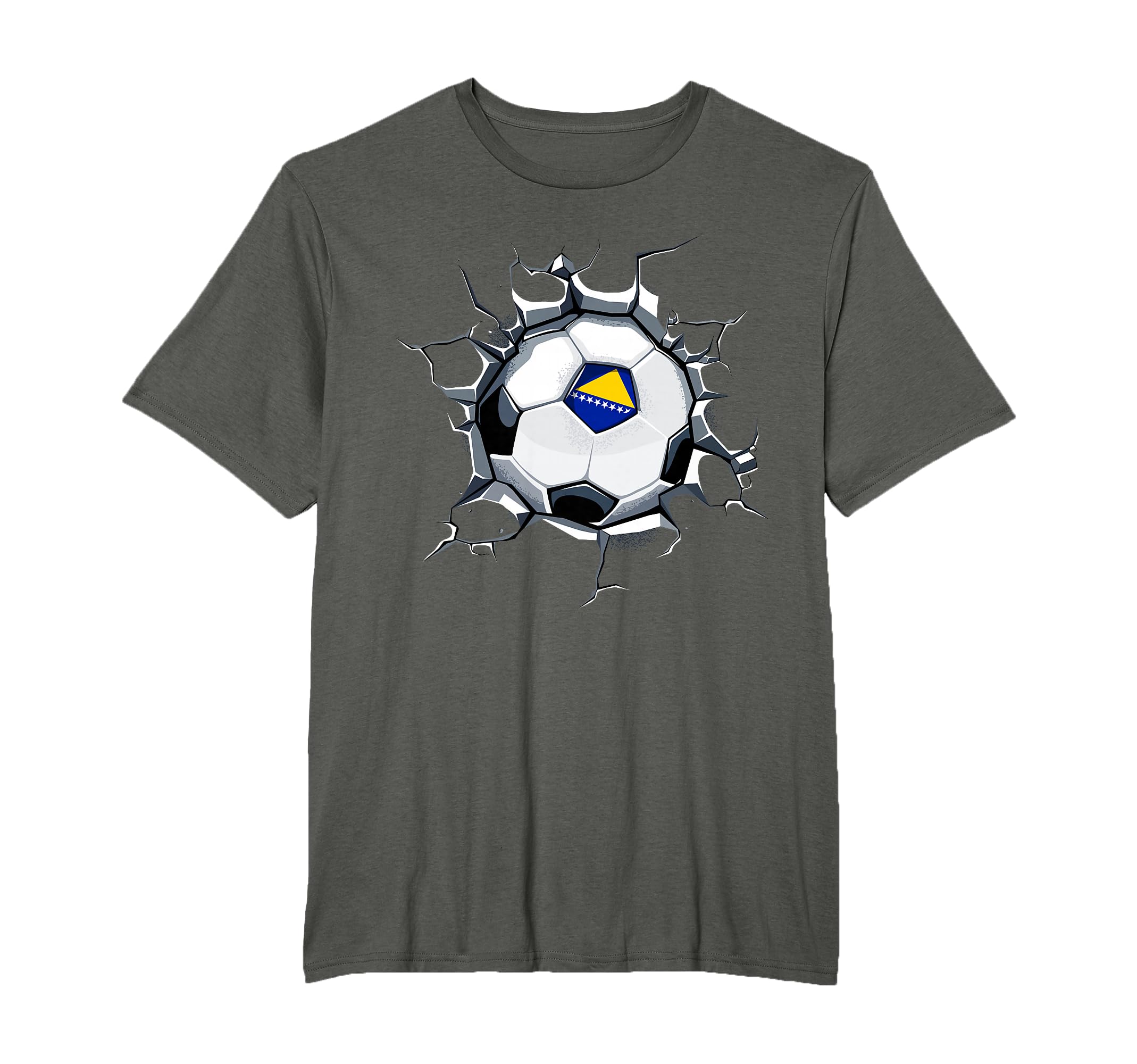 Bosnia Herzegovina Soccer Fans Jersey T-Shirt - Unique Graphic Men Women - T-Shirt, Sweatshirt, Hoodie