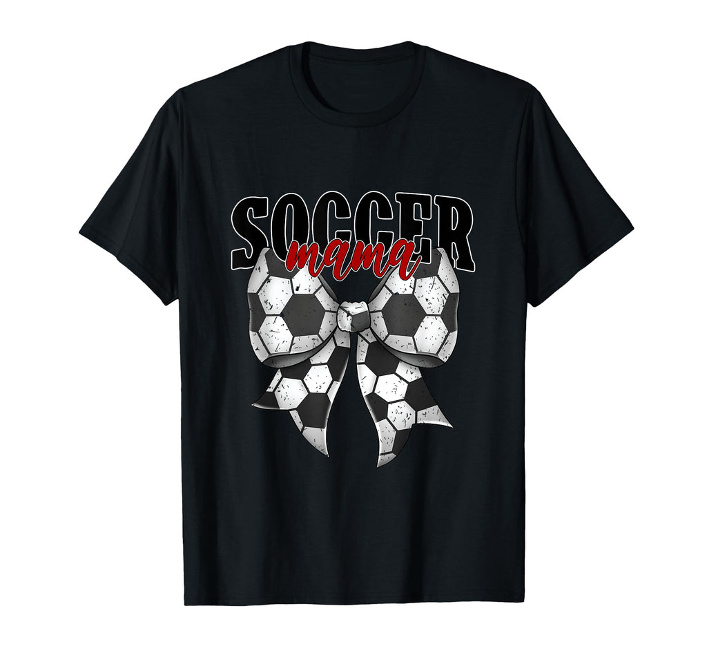 Soccer Mama Coquette Bow Proud Soccer Mom T-Shirt - Trendy Graphic Unisex - T-Shirt, Sweatshirt, Hoodie