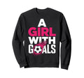 Goals Motivated Soccer Players Sweatshirt - Fun Novelty Design for Adults - T-Shirt, Sweatshirt, Hoodie