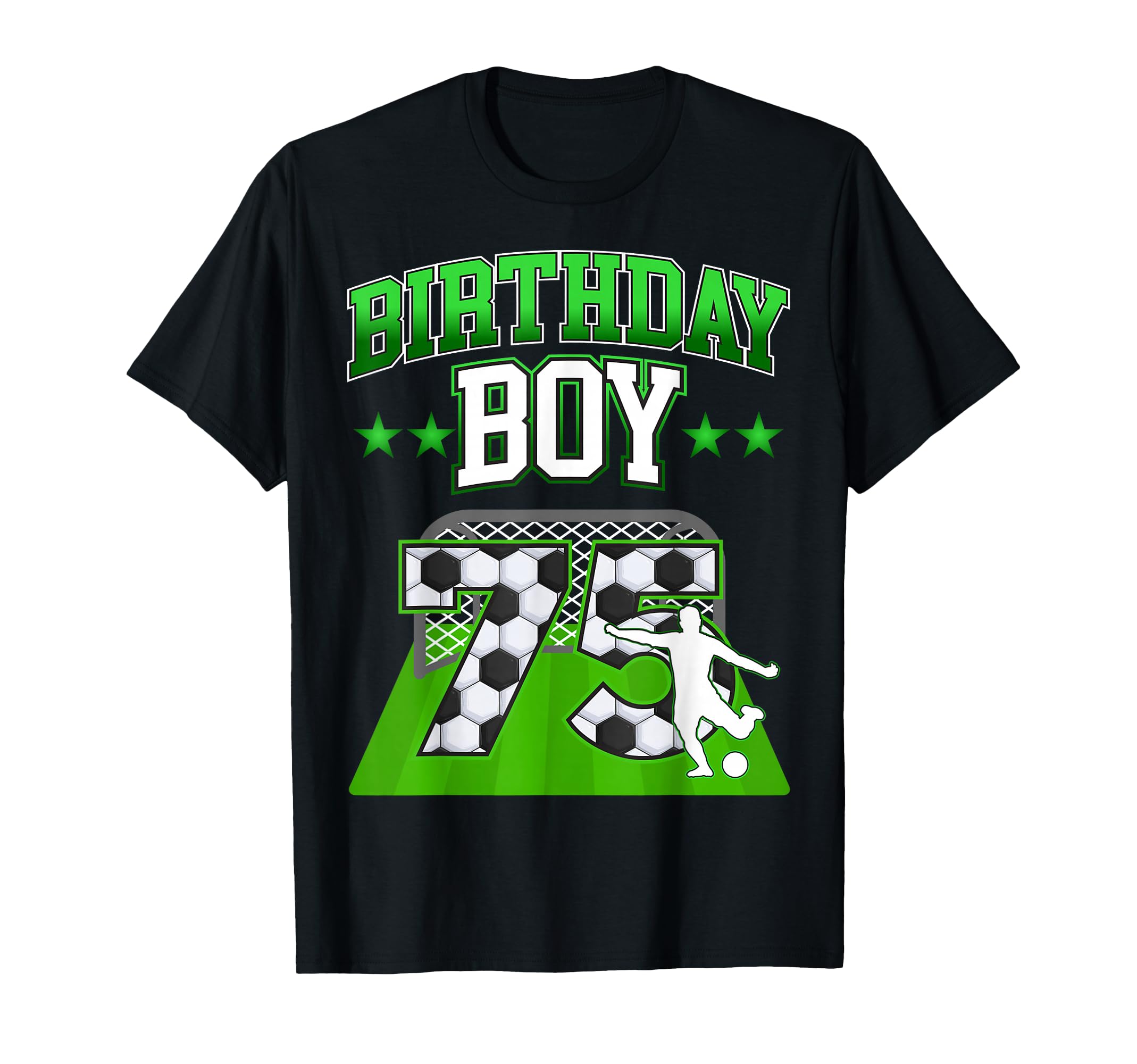 Soccer Themed Birthday Outfit 75 T-Shirt - Aesthetic Graphic Men Women - T-Shirt, Sweatshirt, Hoodie