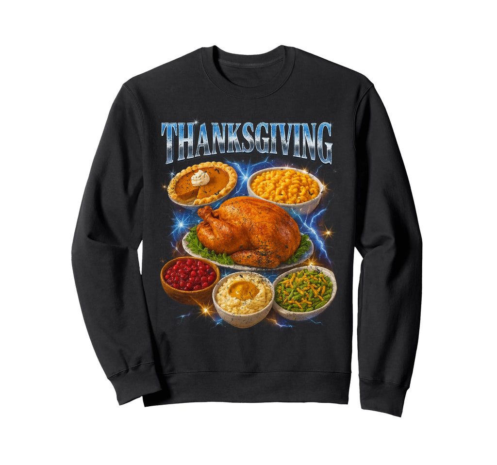 Awesome Thanksgiving 90S 2000S Hip Sweatshirt - Trendy Graphic Men Women - T-Shirt, Sweatshirt, Hoodie
