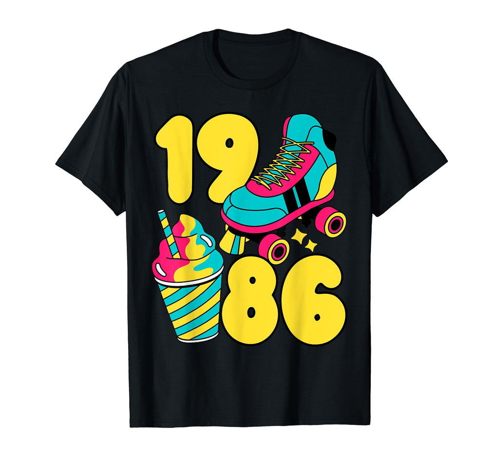 1986 Roller Skates Sweet Treats T-Shirt - Fun Novelty Design Men Women - T-Shirt, Sweatshirt, Hoodie