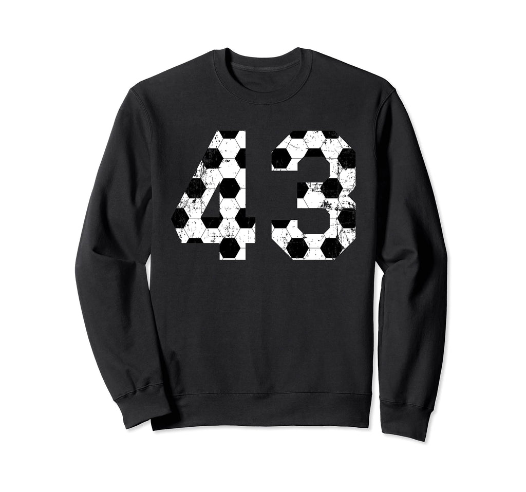 Soccer 43 Jersey Number Sweatshirt - Streetwear Style Men Women - T-Shirt, Sweatshirt, Hoodie