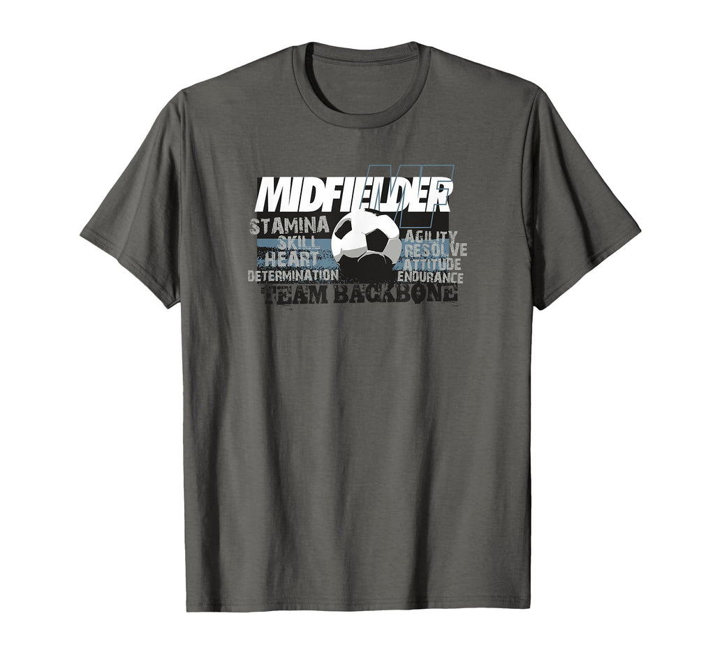 Soccer Midfielder Team Backbone T-Shirt - Aesthetic Graphic Men Women - T-Shirt, Sweatshirt, Hoodie