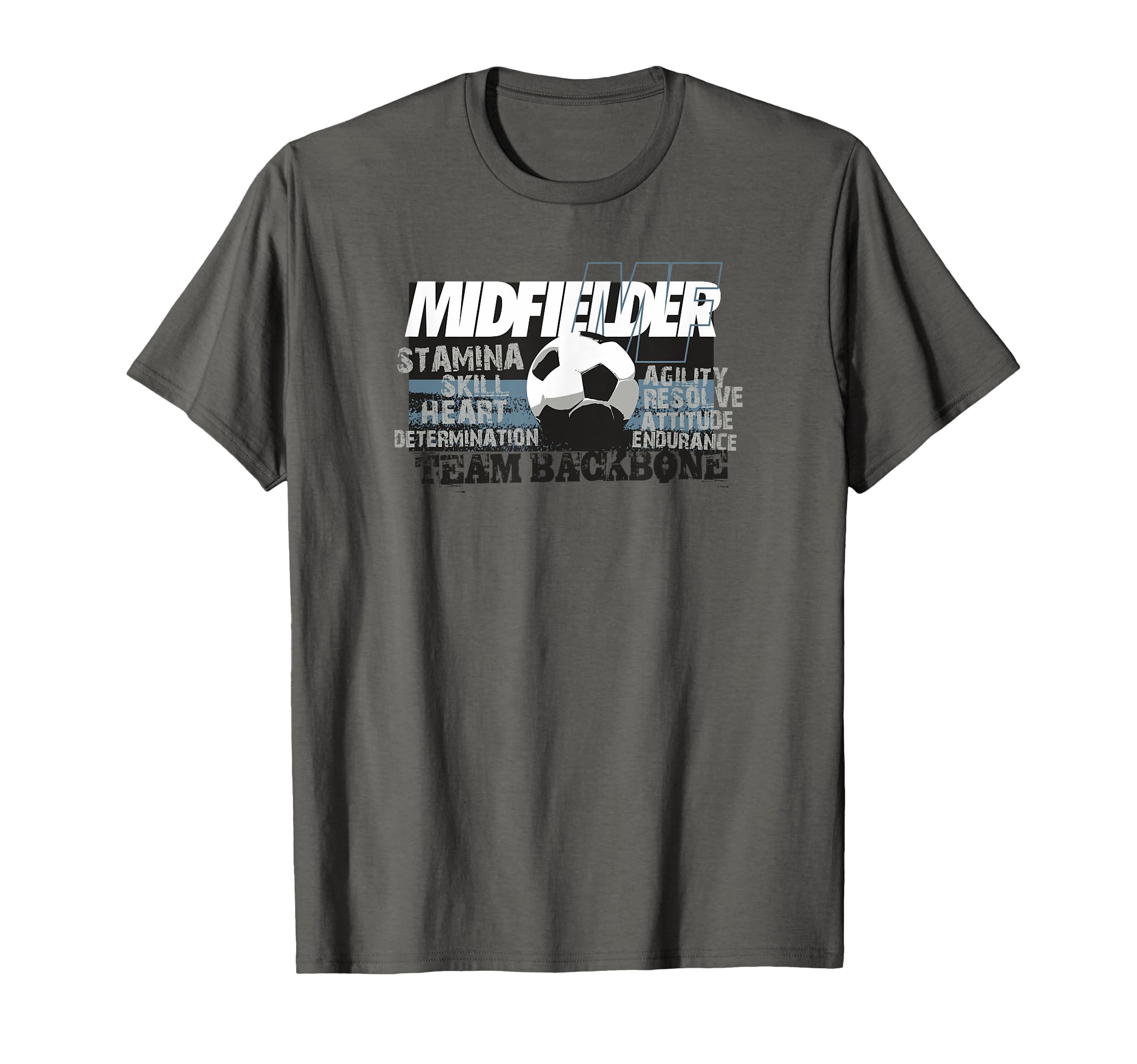 Soccer Midfielder Team Backbone T-Shirt - Aesthetic Graphic Men Women - T-Shirt, Sweatshirt, Hoodie