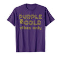 Purple Gold Game Time Game Day Vibes T-Shirt - Custom Art Print for Adults - T-Shirt, Sweatshirt, Hoodie