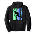 Birthday Skates Gray Distressed Hoodie - Casual Everyday Wear Unisex - T-Shirt, Sweatshirt, Hoodie
