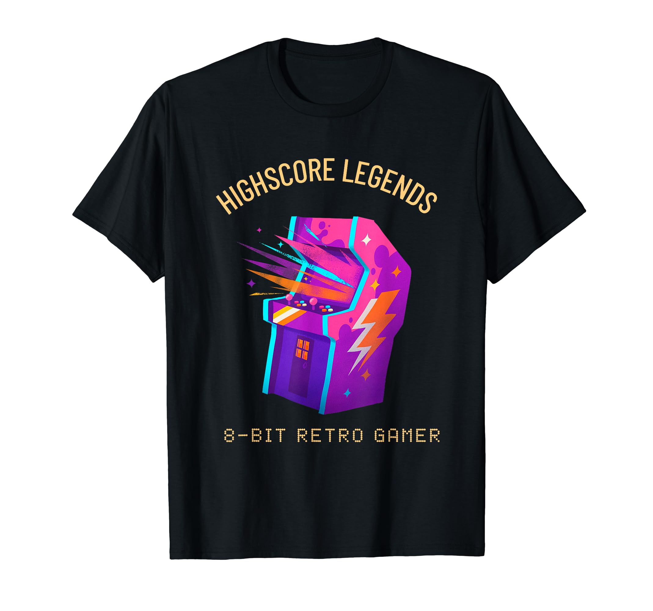 Highscore Legends Arcade Machine T-Shirt - Minimalist Print for Adults - T-Shirt, Sweatshirt, Hoodie
