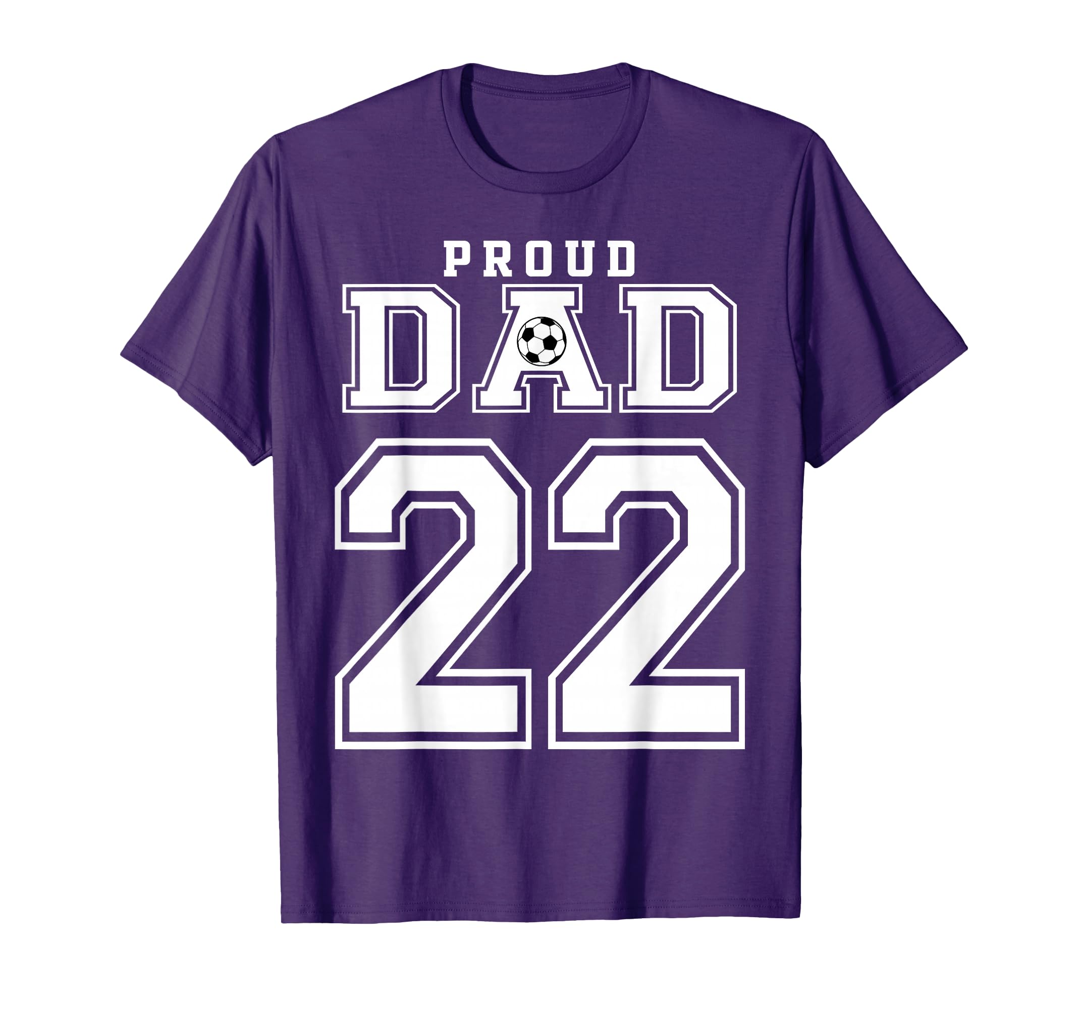 Number 22 Custom Proud Soccer Futbol T-Shirt - Custom Art Print for Adults - T-Shirt, Sweatshirt, Hoodie