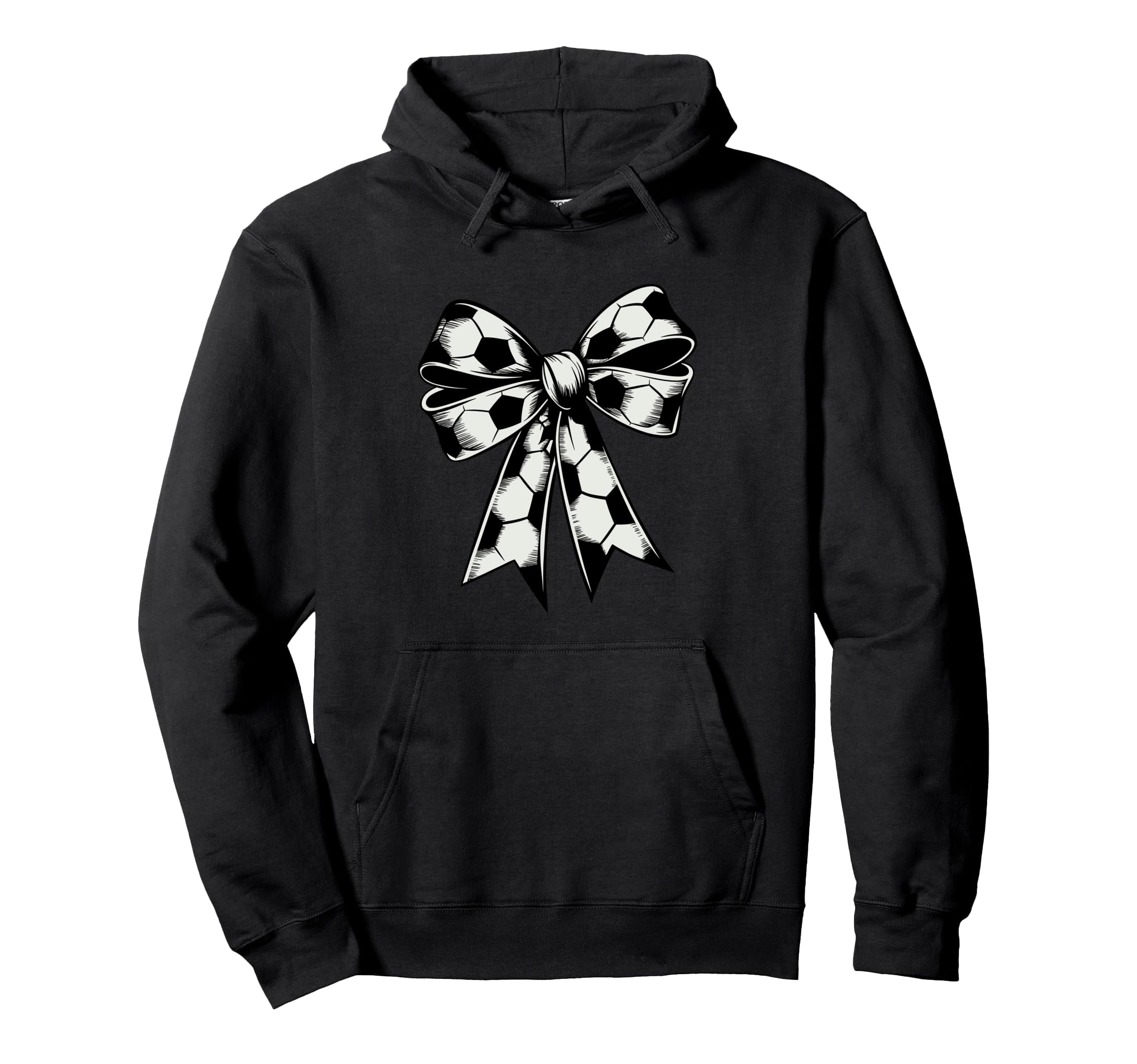 Coquette Bow Soccer Ball Mom Life Hoodie - Casual Everyday Wear for Adults - T-Shirt, Sweatshirt, Hoodie