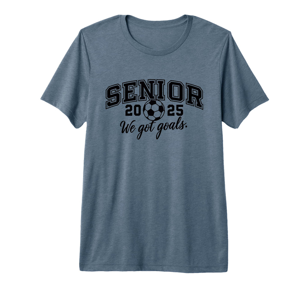 Senior Class 2025 Soccer School T-Shirt - Novelty Apparel for Adults - T-Shirt, Sweatshirt, Hoodie