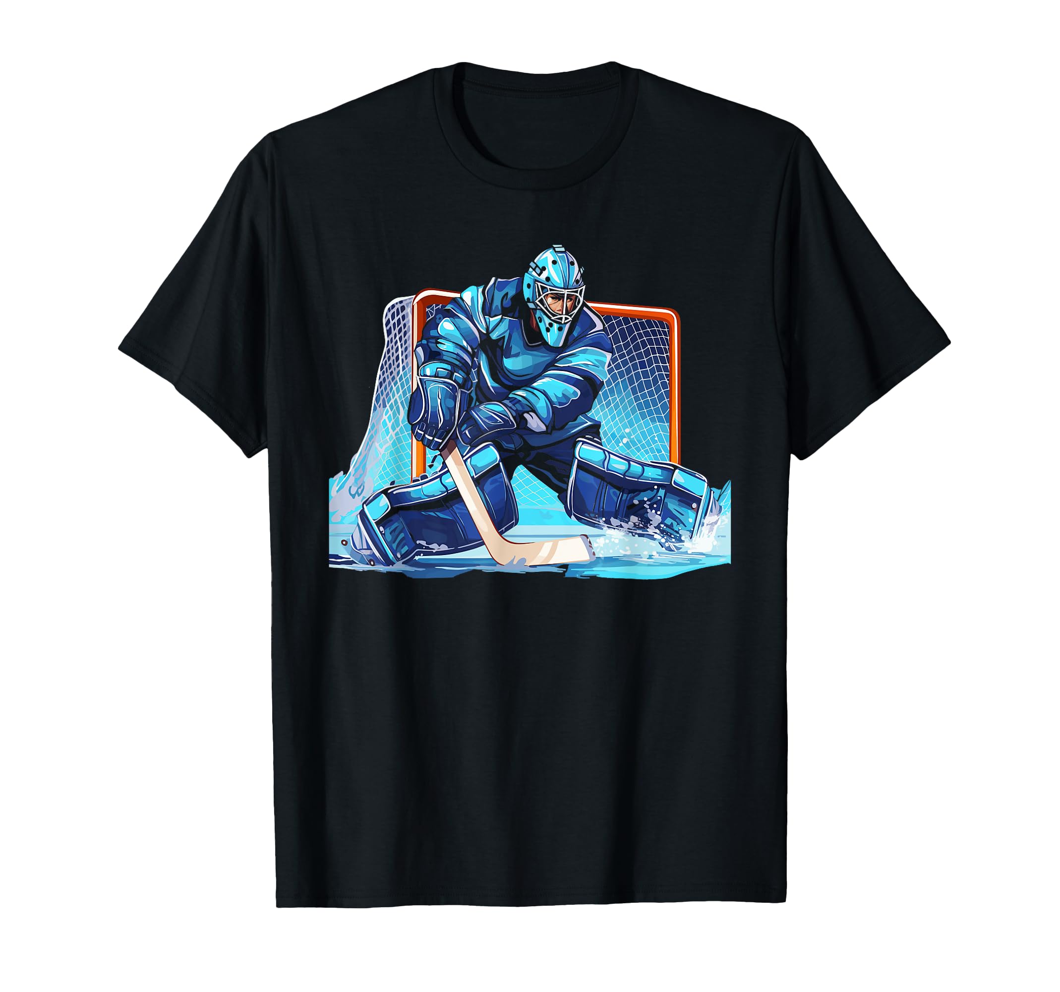 Ice Hockey Goalie Goaltender Keeper T-Shirt - Graphic Print for Adults - T-Shirt, Sweatshirt, Hoodie