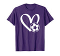 Soccer Ball Heart T-Shirt - Streetwear Style Men Women - T-Shirt, Sweatshirt, Hoodie