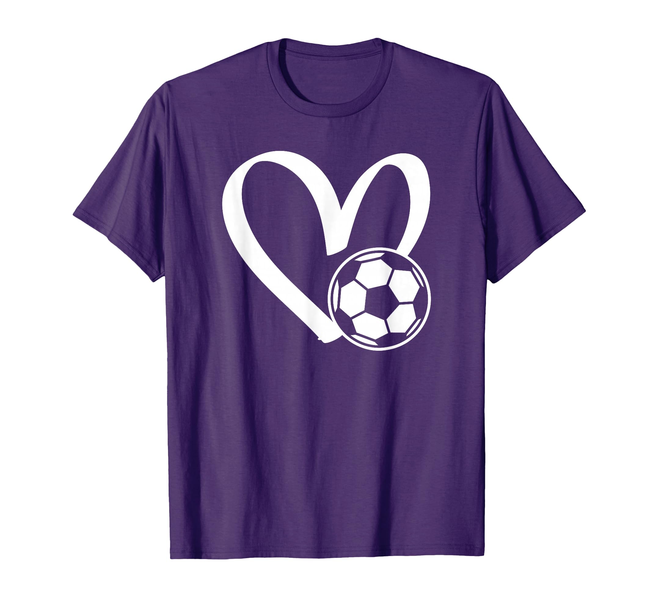 Soccer Ball Heart T-Shirt - Streetwear Style Men Women - T-Shirt, Sweatshirt, Hoodie
