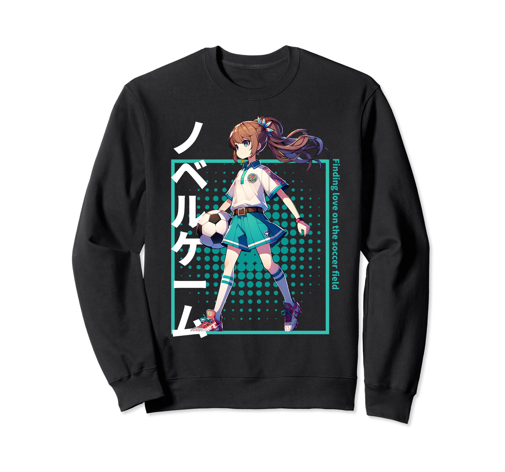 Finding Love Soccer Field Visual Sweatshirt - Streetwear Style for Adults - T-Shirt, Sweatshirt, Hoodie