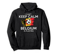 Belgium Football Fan Soccer Game Hoodie - Custom Art Print for Adults - T-Shirt, Sweatshirt, Hoodie