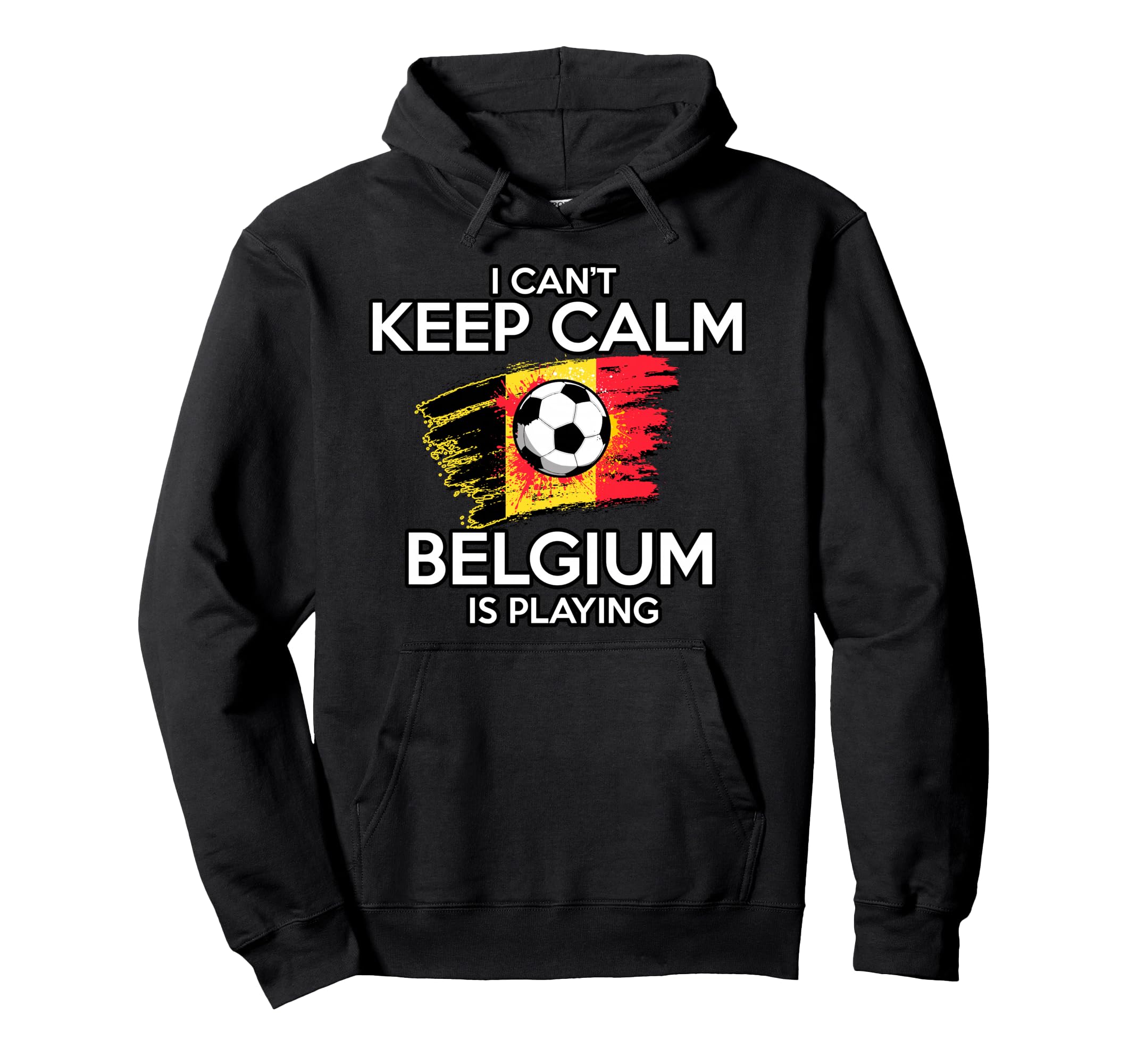 Belgium Football Fan Soccer Game Hoodie - Custom Art Print for Adults - T-Shirt, Sweatshirt, Hoodie