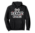 Soccer Cousin Coquette Soccer Player Hoodie - Minimalist Print for Adults - T-Shirt, Sweatshirt, Hoodie