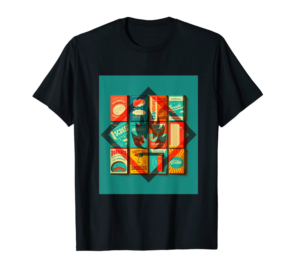 1960S Matchbook Covers Flamable T-Shirt - Casual Everyday Wear Men Women - T-Shirt, Sweatshirt, Hoodie