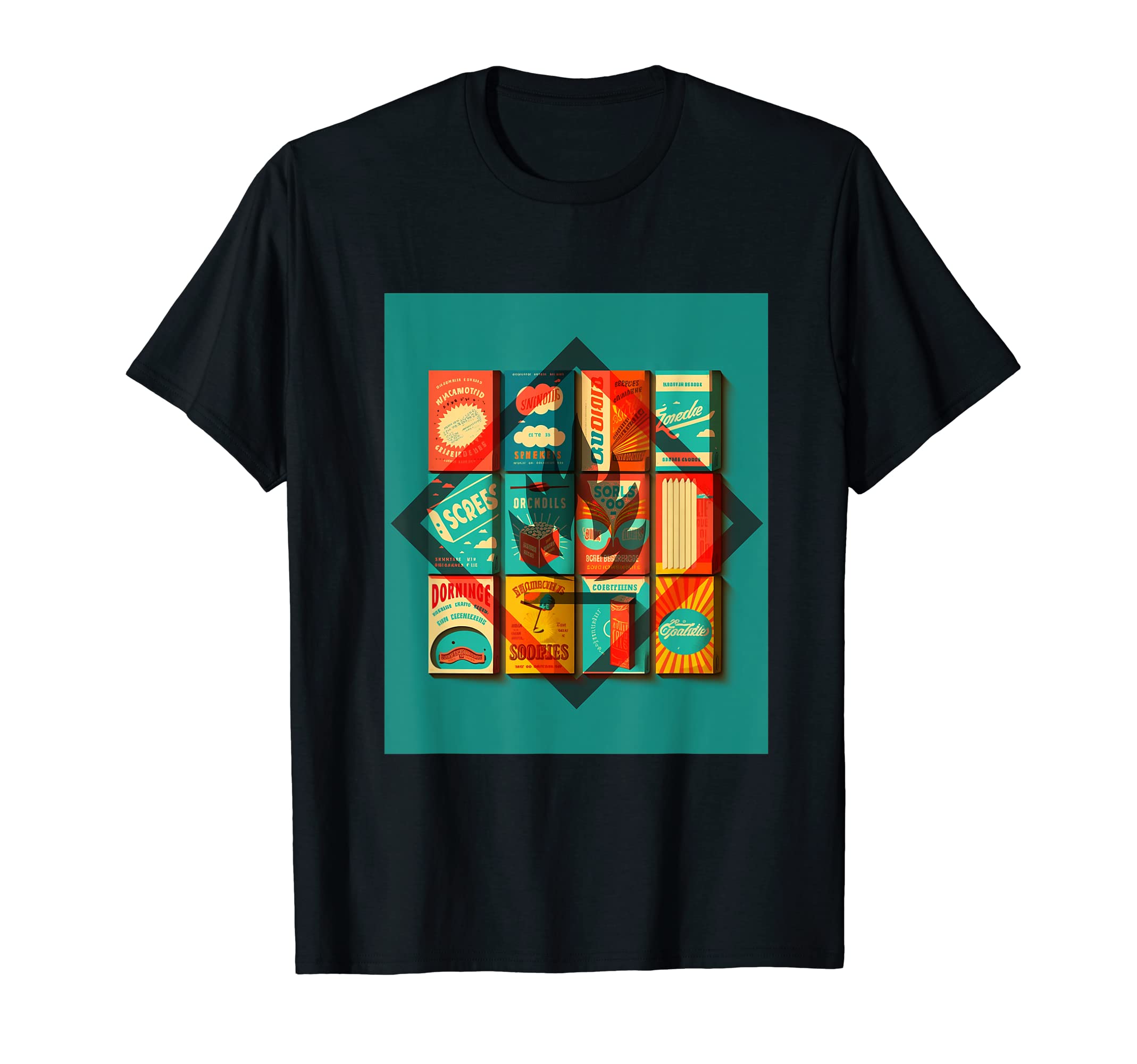 1960S Matchbook Covers Flamable T-Shirt - Casual Everyday Wear Men Women - T-Shirt, Sweatshirt, Hoodie