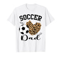 Soccer Dad Heart Leopard Dad Family T-Shirt - Unique Graphic Men Women - T-Shirt, Sweatshirt, Hoodie