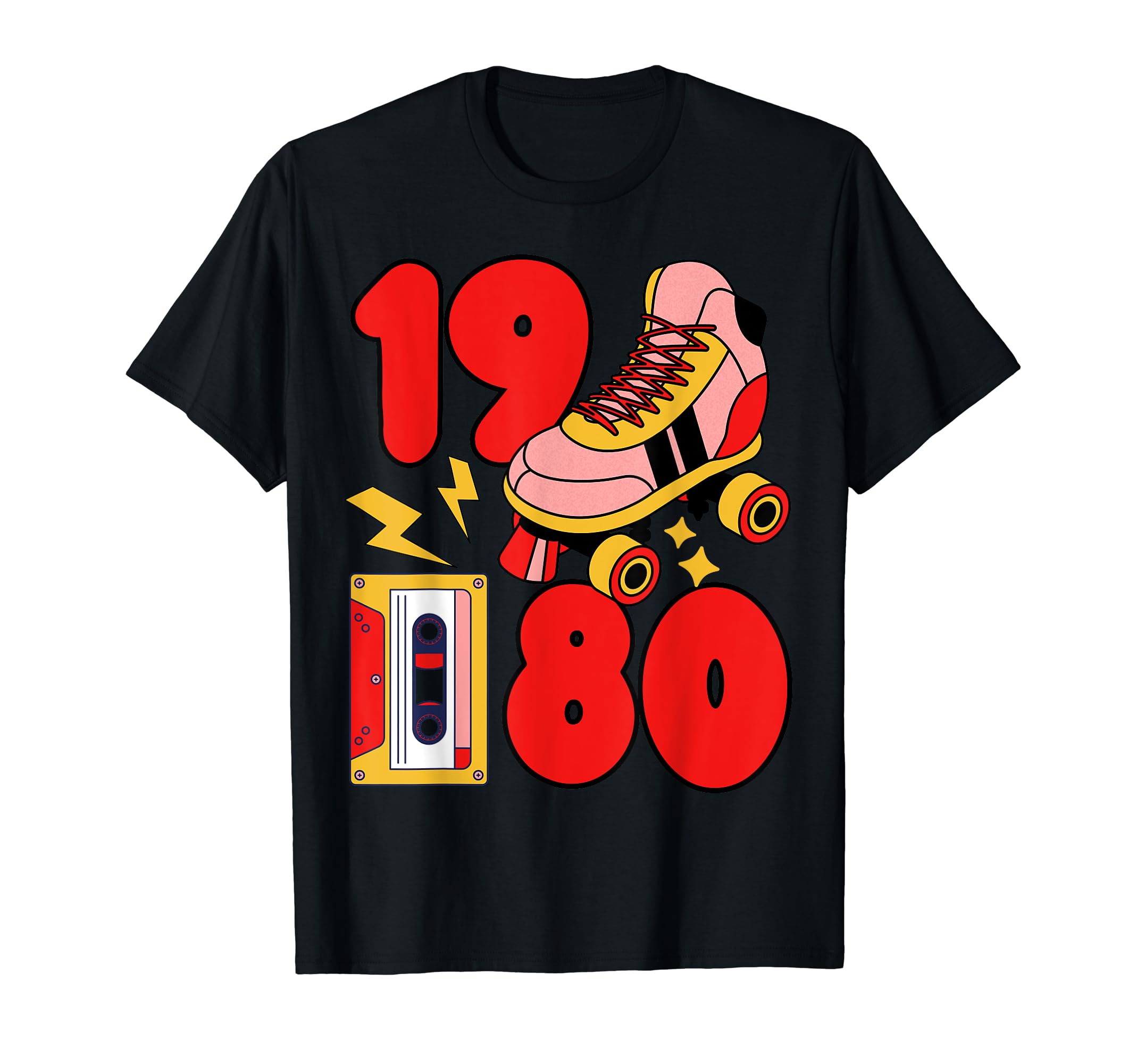 80S Vibes Mixed Tapes Roller Skates 1980 T-Shirt - Trendy Graphic Unisex - T-Shirt, Sweatshirt, Hoodie