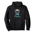 Pug Dog Soccer Player Ball Champion Fan Hoodie - Trendy Graphic Men Women - T-Shirt, Sweatshirt, Hoodie