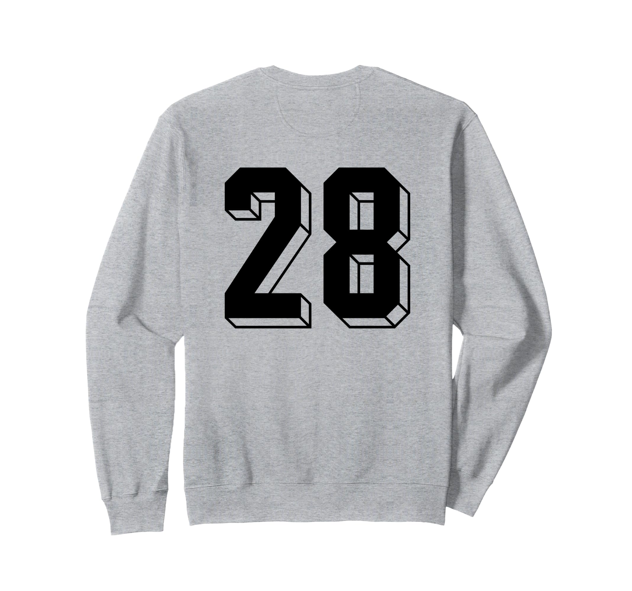 Number 28 Backside 80S 90S Team Sweatshirt - Aesthetic Graphic for Adults - T-Shirt, Sweatshirt, Hoodie