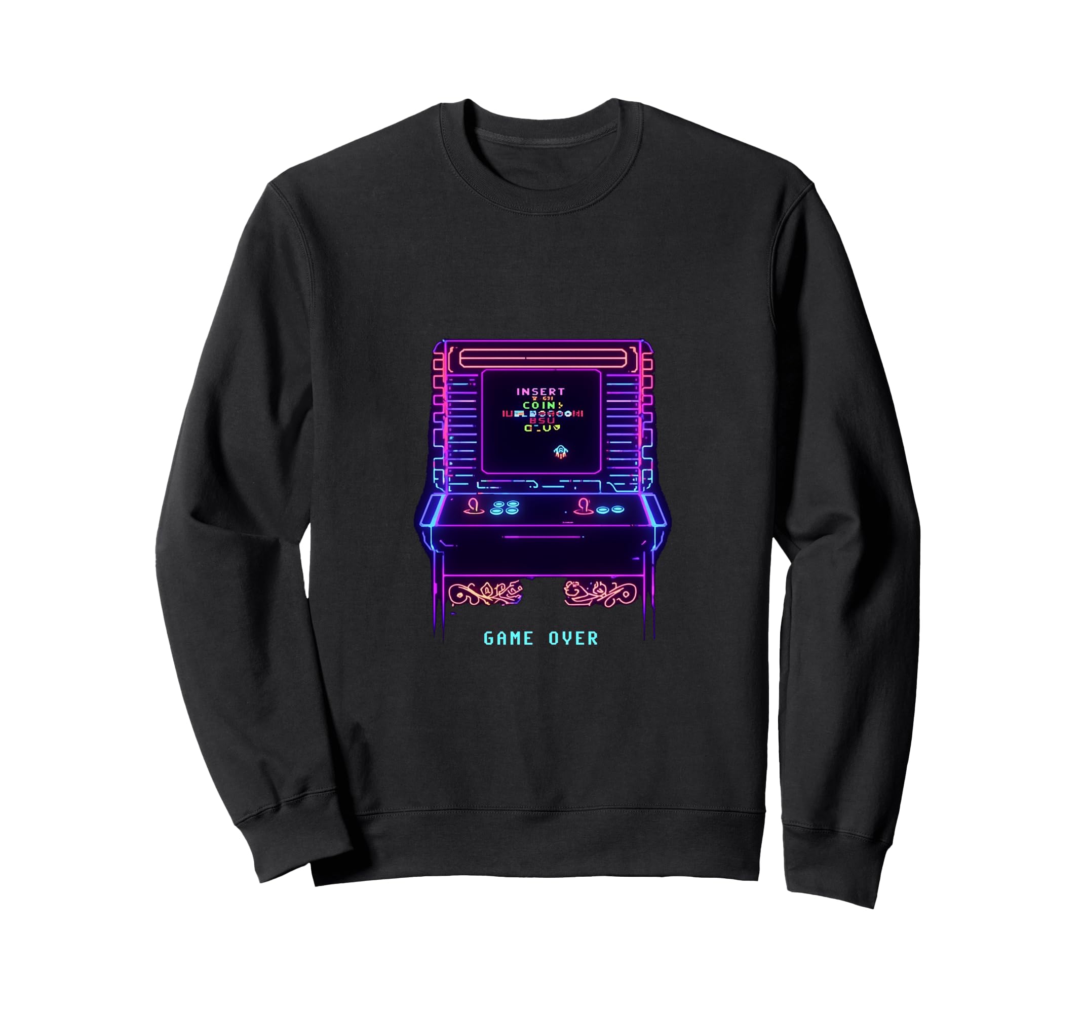 Gaming Arcade Game Over Play Sweatshirt - Streetwear Style Men Women - T-Shirt, Sweatshirt, Hoodie