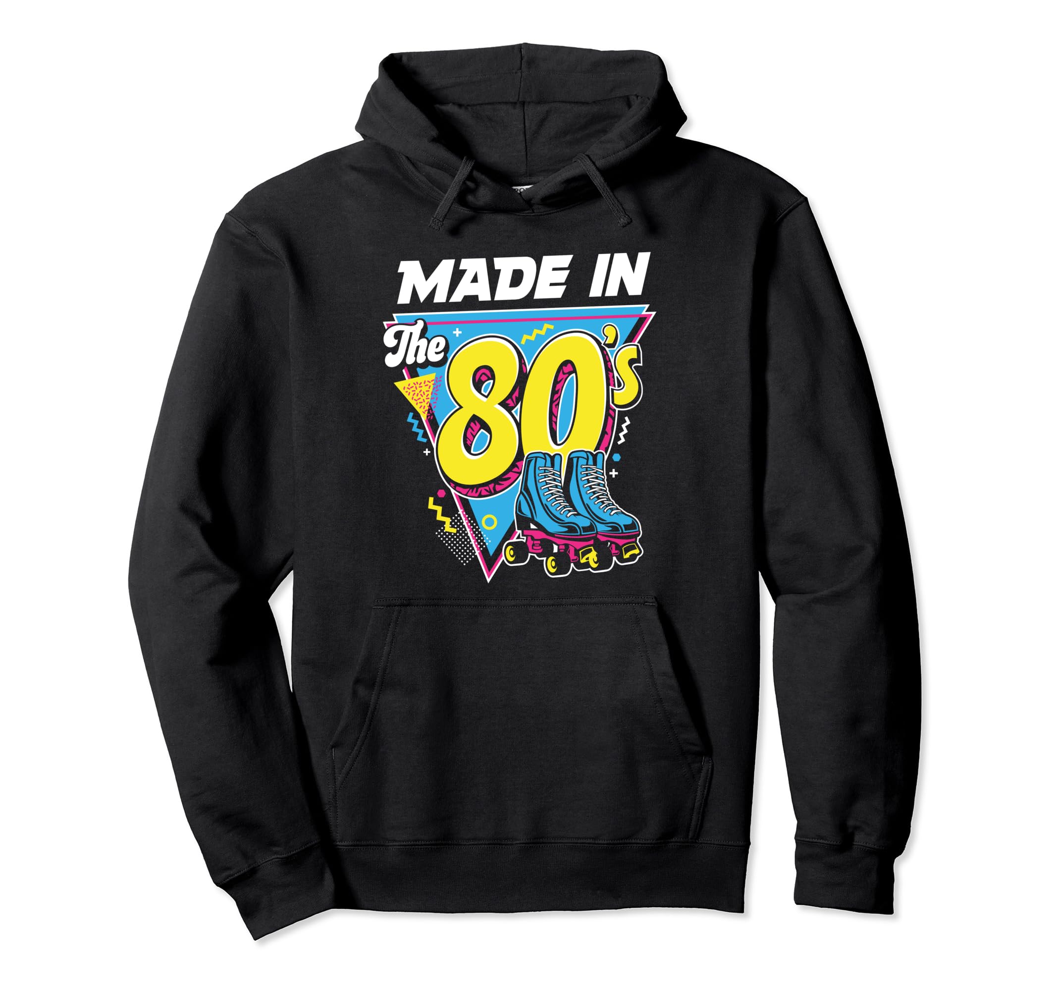 Made 80S Roller Skater Skate Shoes Hoodie - Casual Everyday Wear for Adults - T-Shirt, Sweatshirt, Hoodie