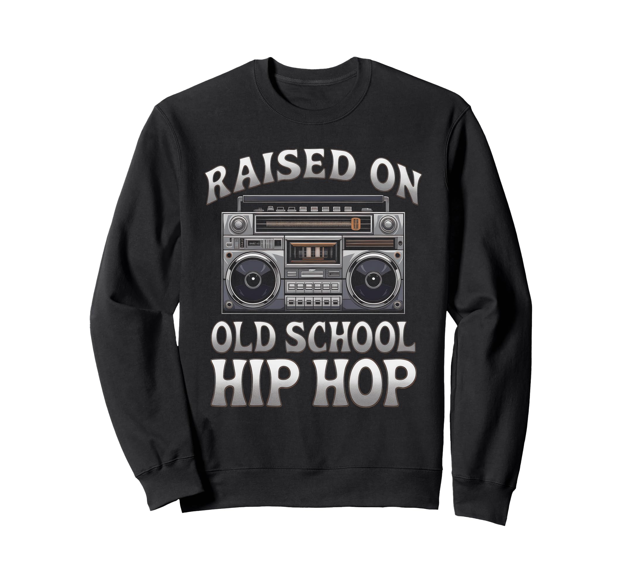 Raised Old School Graffiti Rap Sweatshirt - Fun Novelty Design for Adults - T-Shirt, Sweatshirt, Hoodie