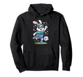 Sports Gift Easter Squad Bunny Soccer Hoodie - Minimalist Print for Adults - T-Shirt, Sweatshirt, Hoodie