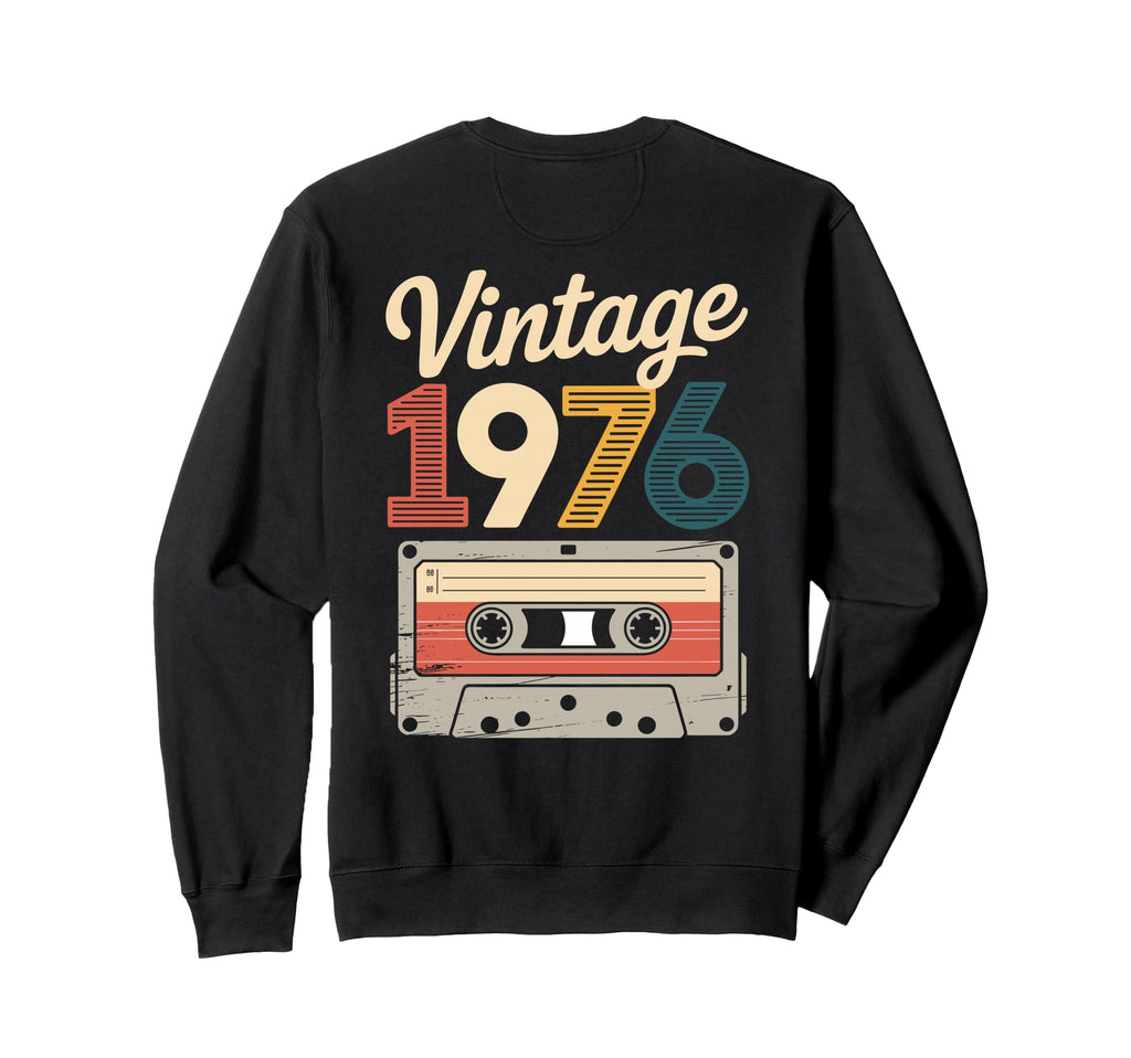 Born 1976 Cassette Tape 50Th Birthday Sweatshirt - Streetwear Style Unisex - T-Shirt, Sweatshirt, Hoodie