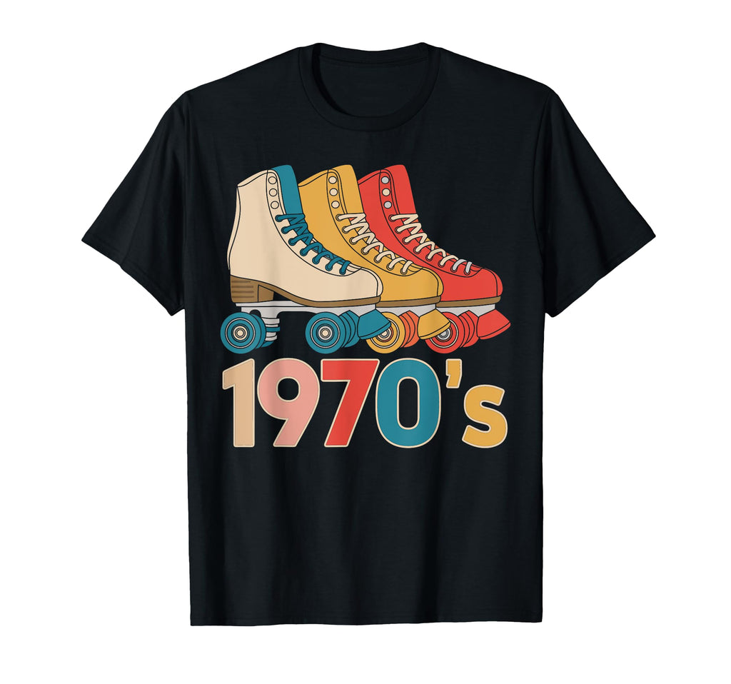 1970S Roller Skating Vibes Fun T-Shirt - Fun Novelty Design for Adults - T-Shirt, Sweatshirt, Hoodie