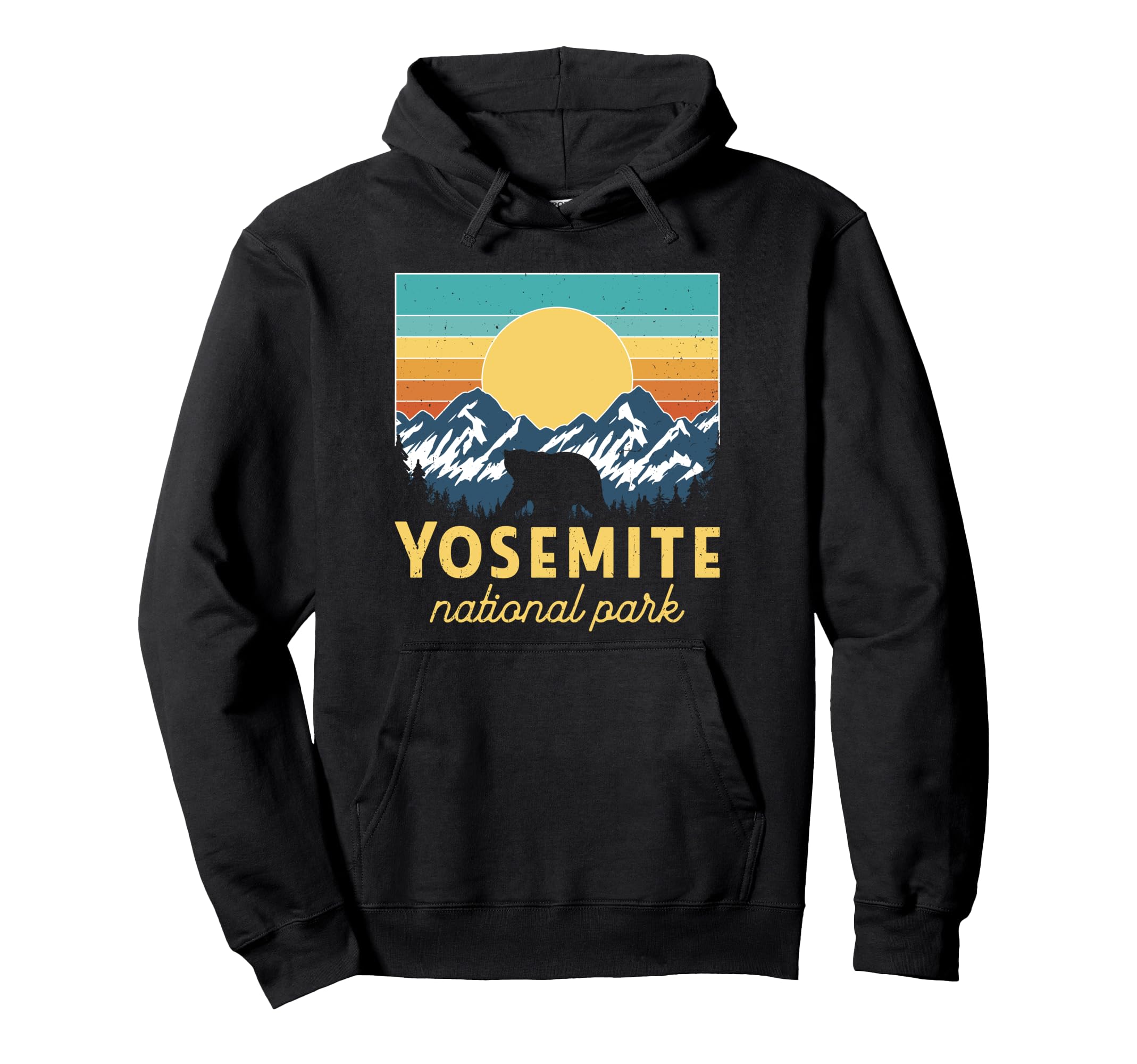 Yosemite National Park Sunset Hoodie - Trendy Graphic Unisex - T-Shirt, Sweatshirt, Hoodie