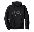 Handball Ecg Love And Heartbeat Hoodie - Aesthetic Graphic for Adults - T-Shirt, Sweatshirt, Hoodie