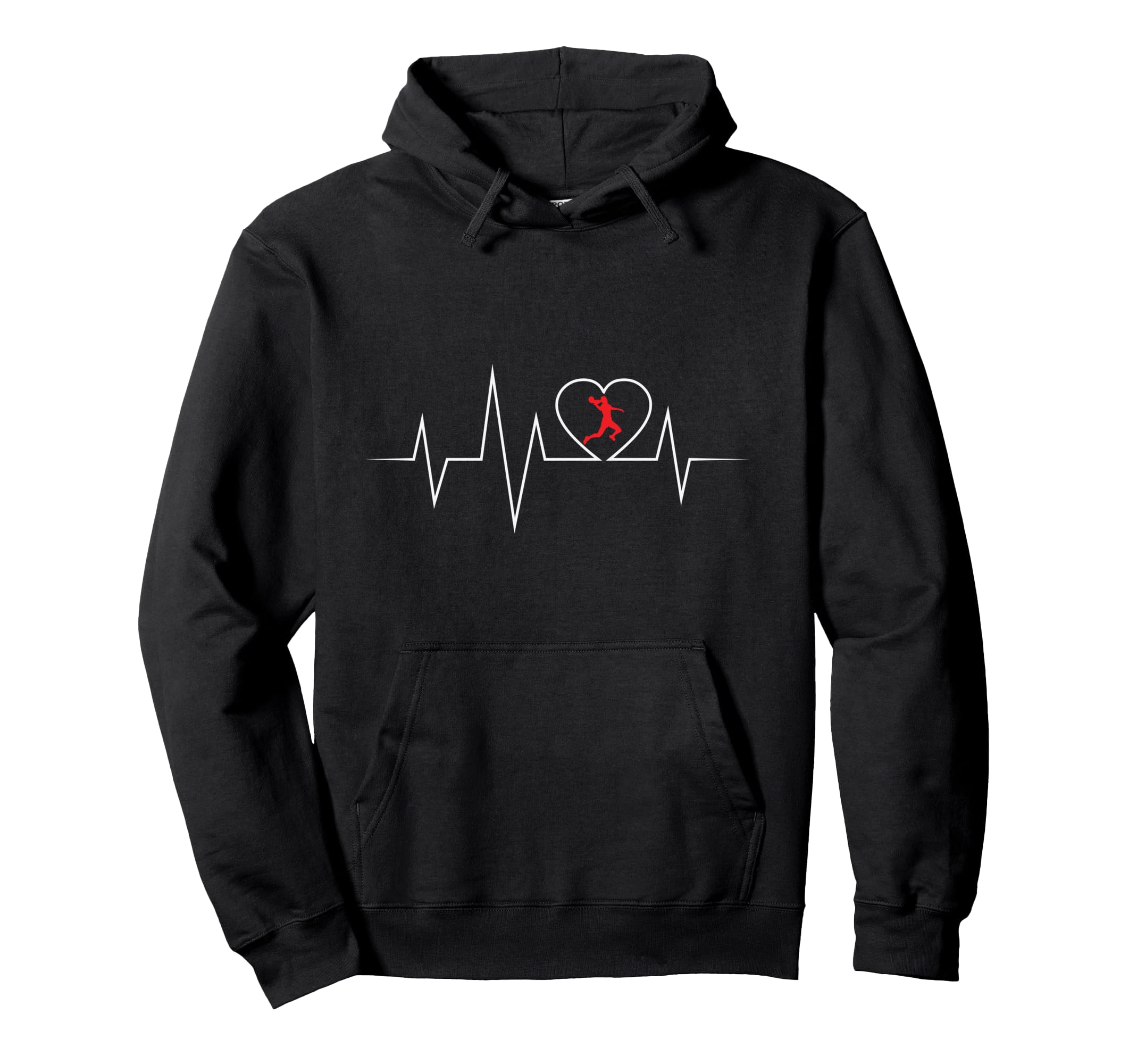 Handball Ecg Love And Heartbeat Hoodie - Aesthetic Graphic for Adults - T-Shirt, Sweatshirt, Hoodie