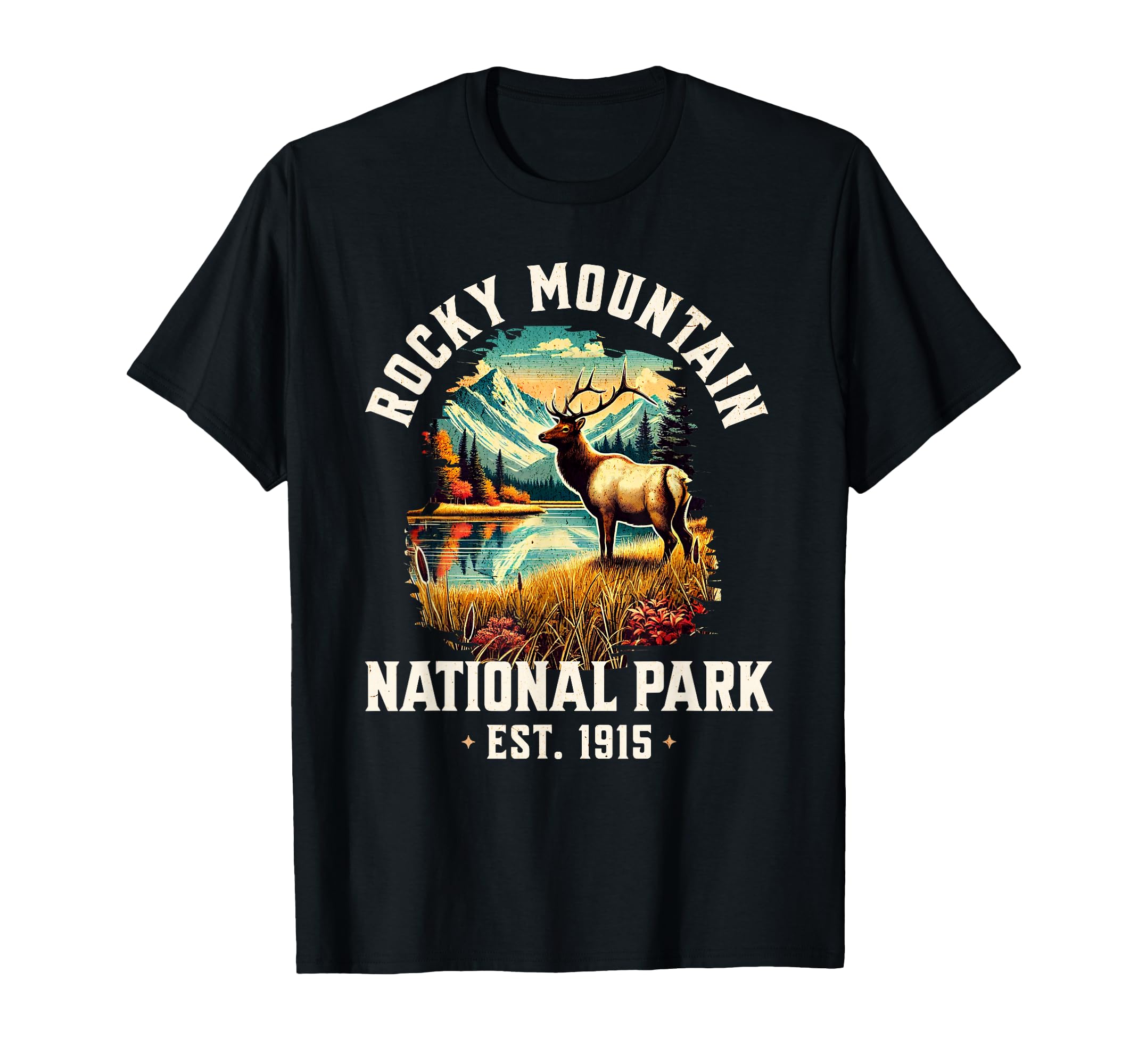 Rocky Mountains National Park Usa T-Shirt - Minimalist Print Unisex - T-Shirt, Sweatshirt, Hoodie