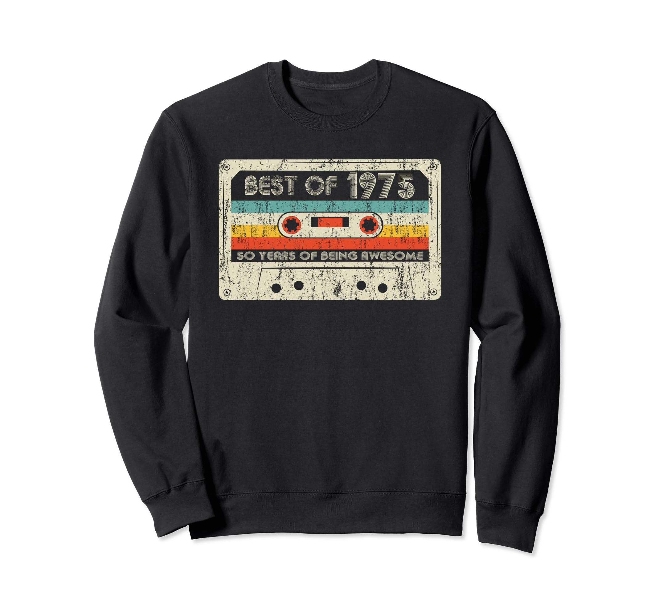 Best 1975 1975 Birthday Cassette Tape Sweatshirt - Unique Graphic Men Women - T-Shirt, Sweatshirt, Hoodie