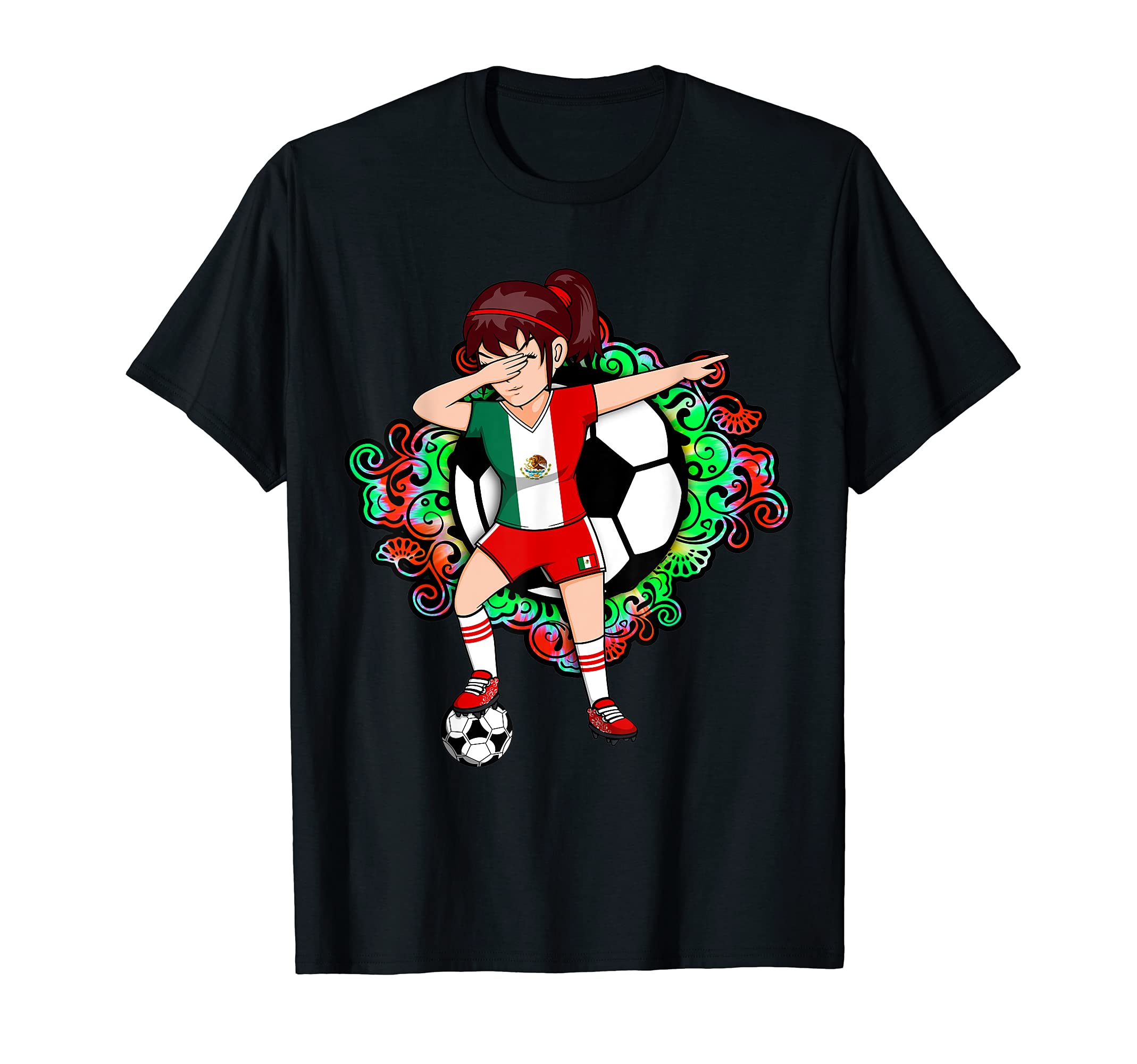 Dabbing Soccer Mexico Fan Jersey T-Shirt - Casual Everyday Wear Unisex - T-Shirt, Sweatshirt, Hoodie