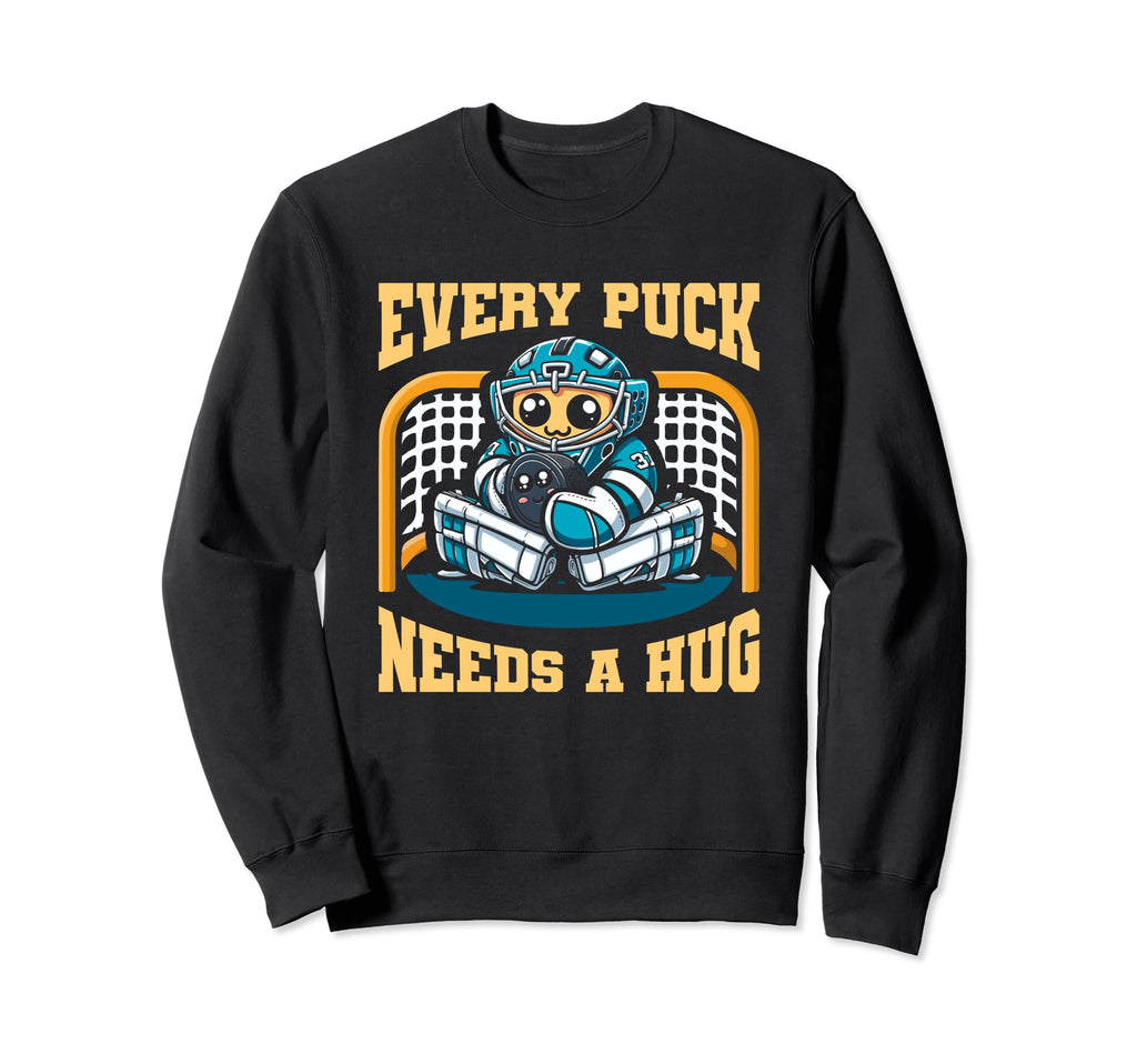 Ice Hockey Goalie Goalkeeper Sweatshirt - Custom Art Print Men Women - T-Shirt, Sweatshirt, Hoodie