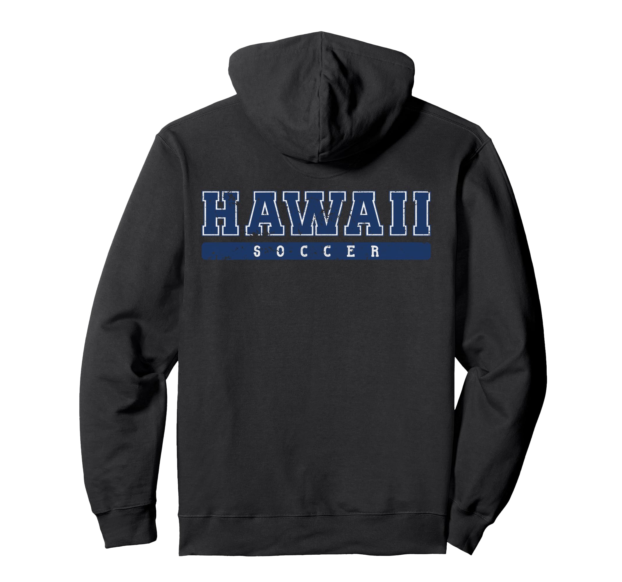 Hawaii Soccer Blue Text Hoodie - Fun Novelty Design for Adults - T-Shirt, Sweatshirt, Hoodie