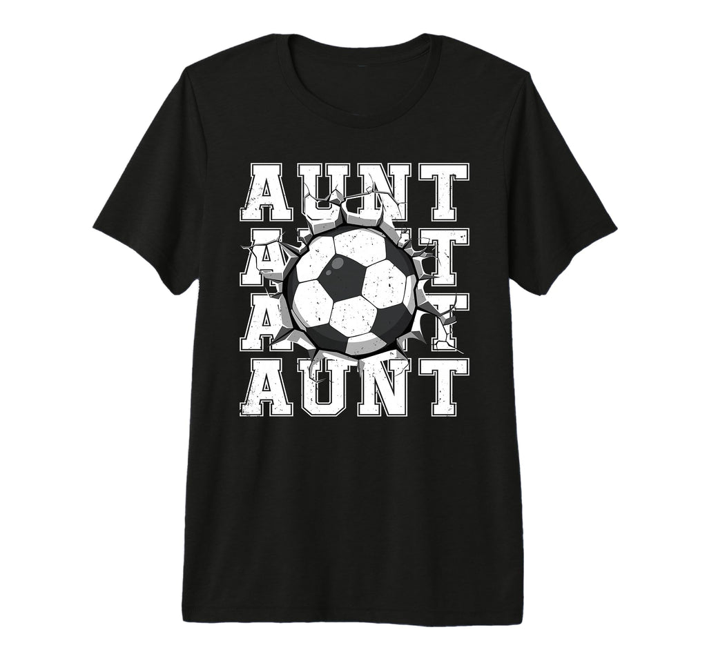 Soccer Aunt Cracked Wall Family Matching T-Shirt - Minimalist Print Unisex - T-Shirt, Sweatshirt, Hoodie