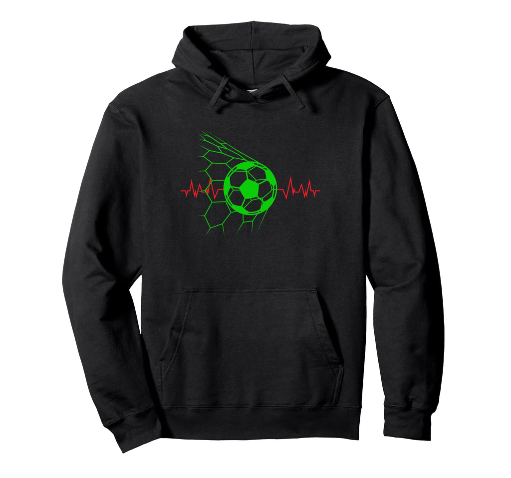 Soccer Ball Heartbeat Players And Soccer Hoodie - Novelty Apparel Unisex - T-Shirt, Sweatshirt, Hoodie