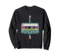 Cassette Pencil Rewind Heart Tape Sweatshirt - Unique Graphic for Adults - T-Shirt, Sweatshirt, Hoodie