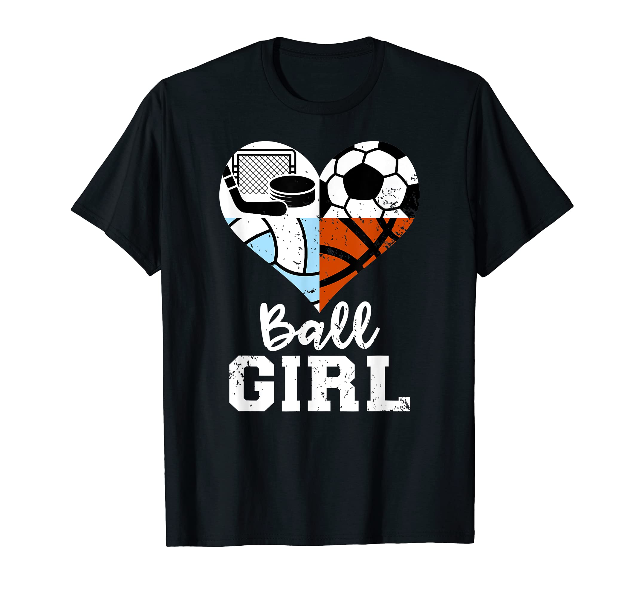 Ball Heart Soccer Volleyball T-Shirt - Trendy Graphic for Adults - T-Shirt, Sweatshirt, Hoodie