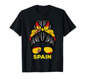 Spain Flag Spanish Hairbun Football Soccer T-Shirt - Trendy Graphic Unisex - T-Shirt, Sweatshirt, Hoodie