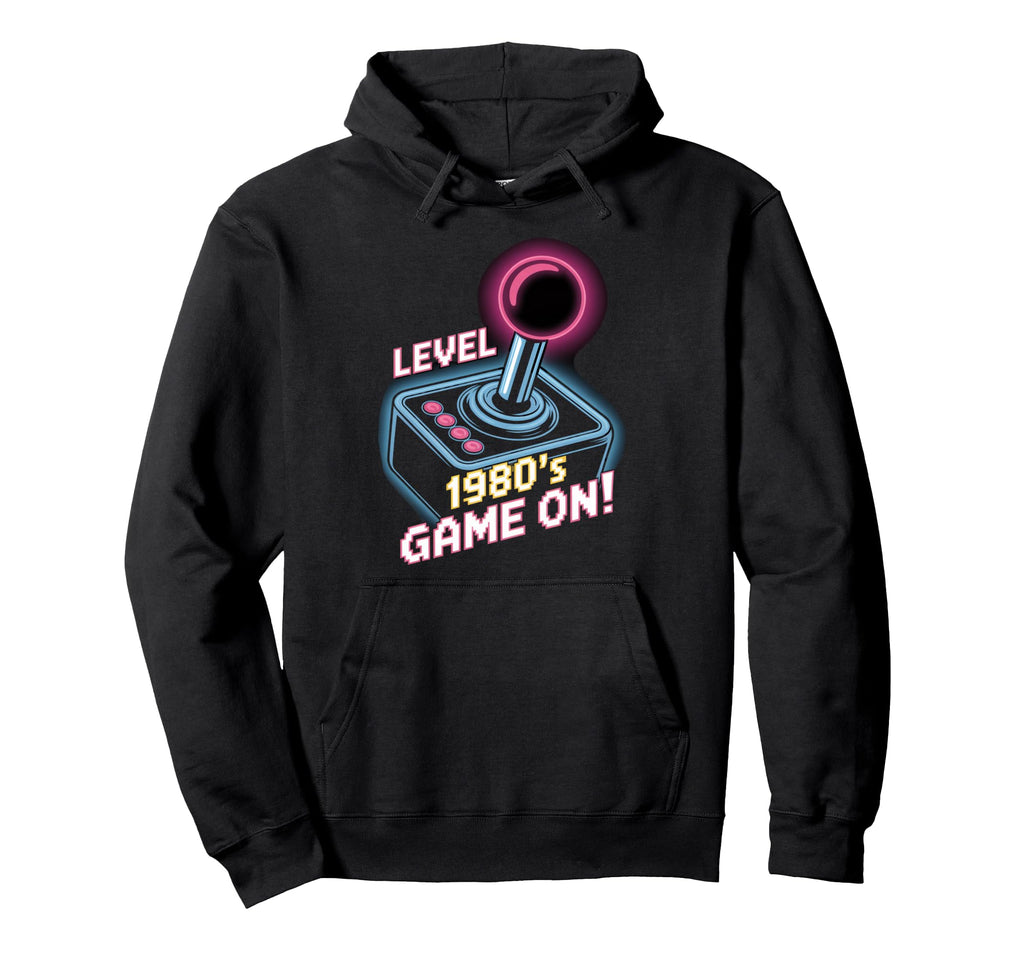 Level 1980S Game Arcade Joystick Hoodie - Streetwear Style Men Women - T-Shirt, Sweatshirt, Hoodie