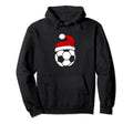 Soccer Football Santa Hat Hoodie - Graphic Print for Adults - T-Shirt, Sweatshirt, Hoodie